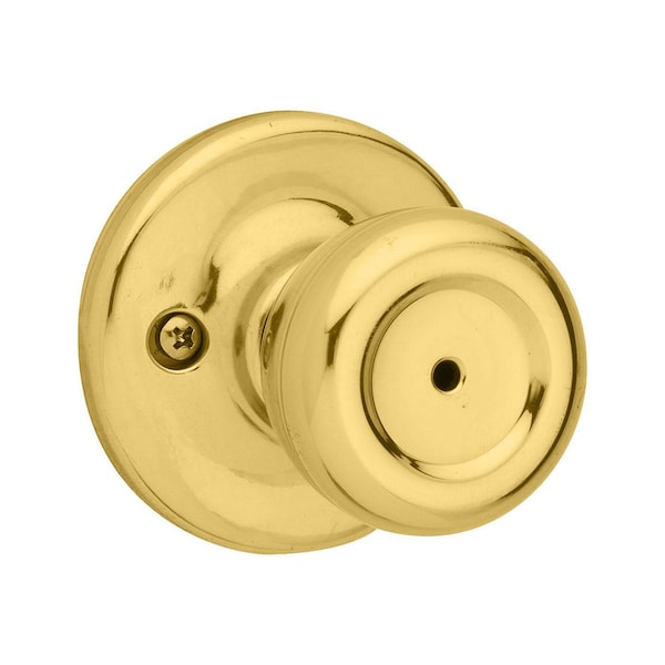 Kwikset Kwikset Mobile Home Polished Brass Privacy Knob Right or Left Handed 93001-876 - main